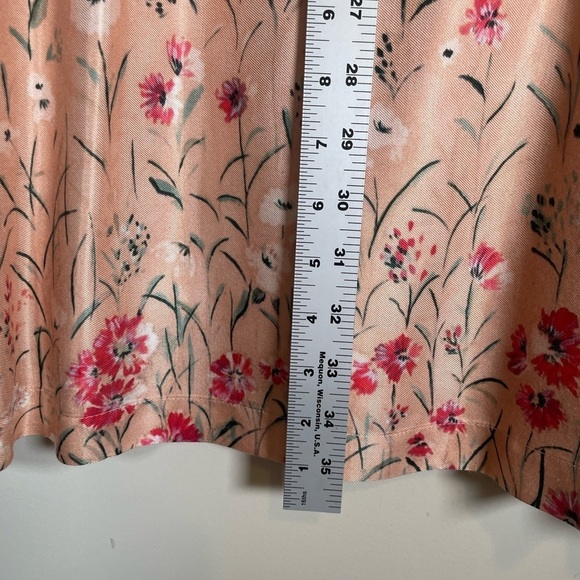 Roseanna France 100% Viscose Flowy Babydoll Dress Sz EU 38 US 6 Peach Floral - Picture 14 of 16
